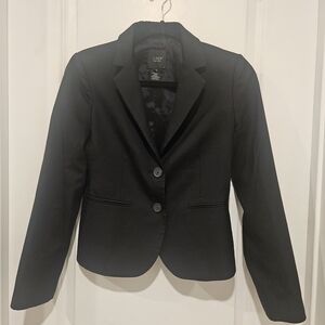 J. Crew Super 120's Wool Black Fitted Blazer Size 2